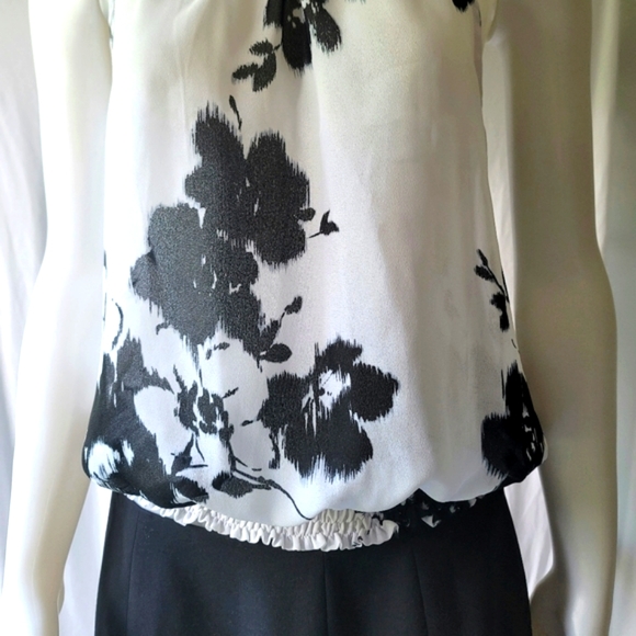 Allison Taylor Sleeveless Floral Blouse Size M - Picture 2 of 7